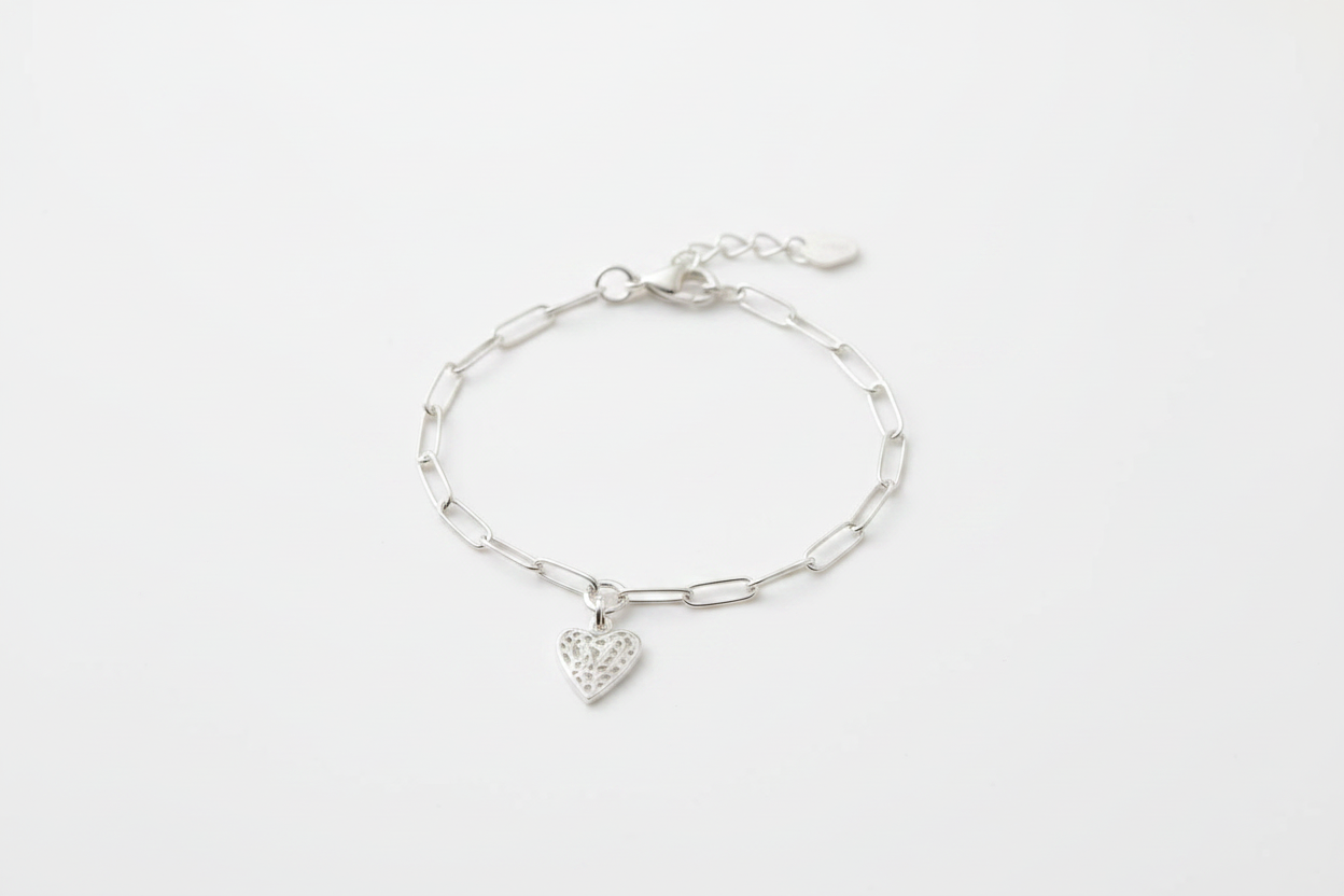 Always & Forever Handmade Heart Bracelet