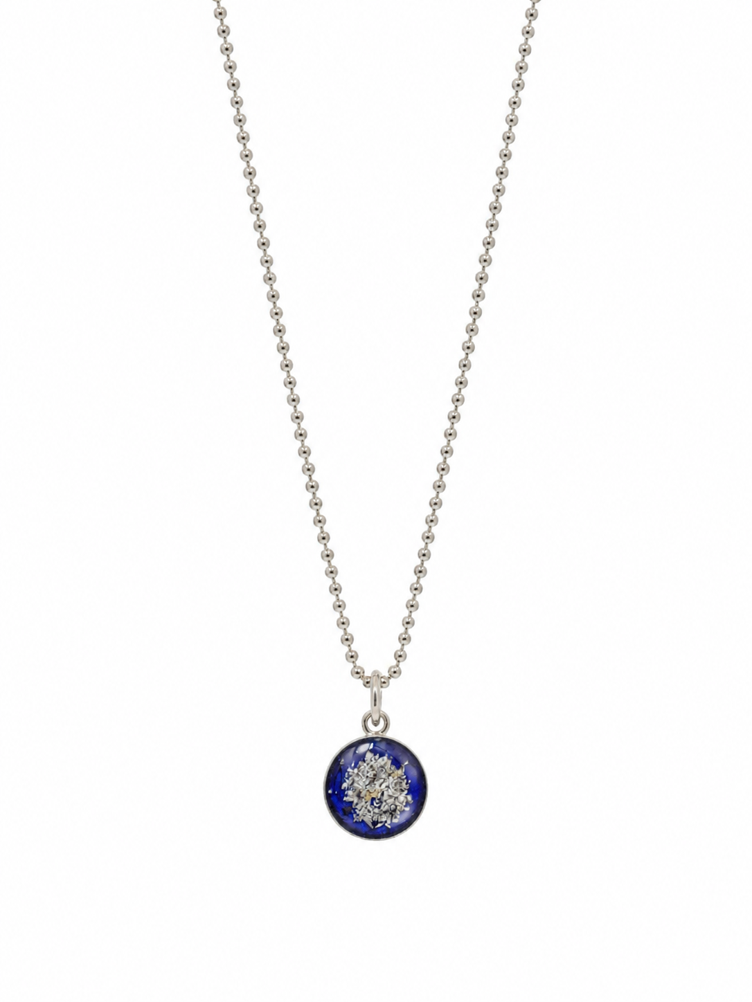 Small Round Ashes Pendant Necklace