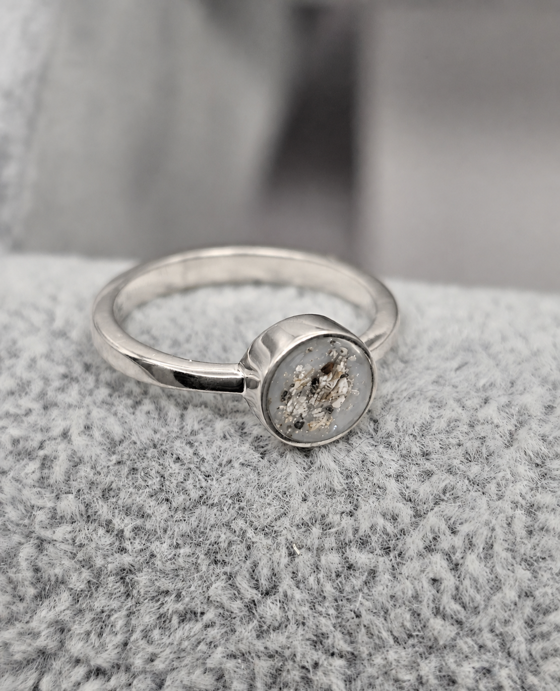 Small Round Ashes Ring