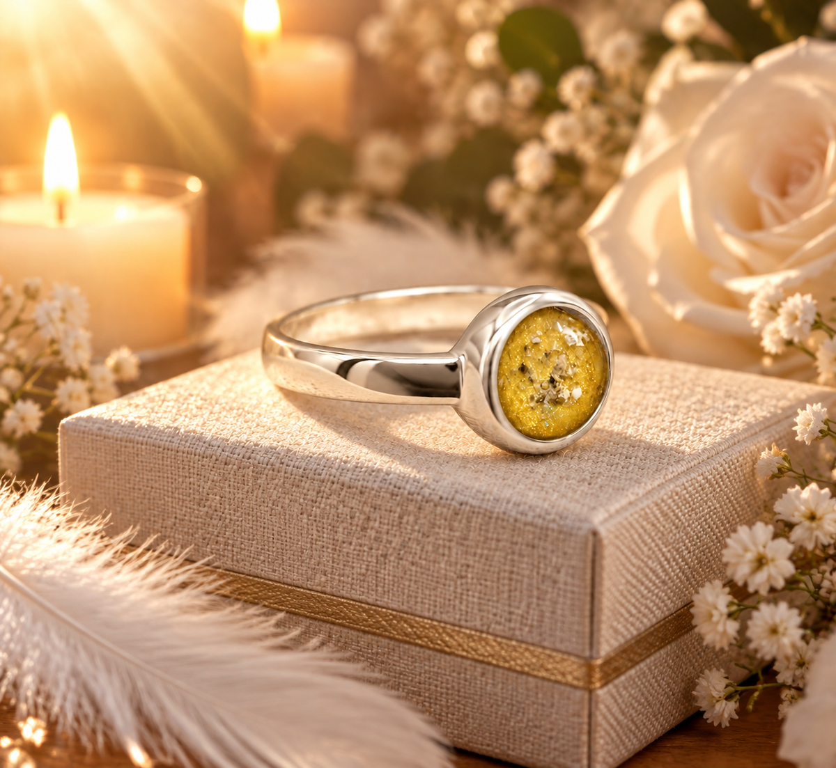 Large Round Ashes Ring