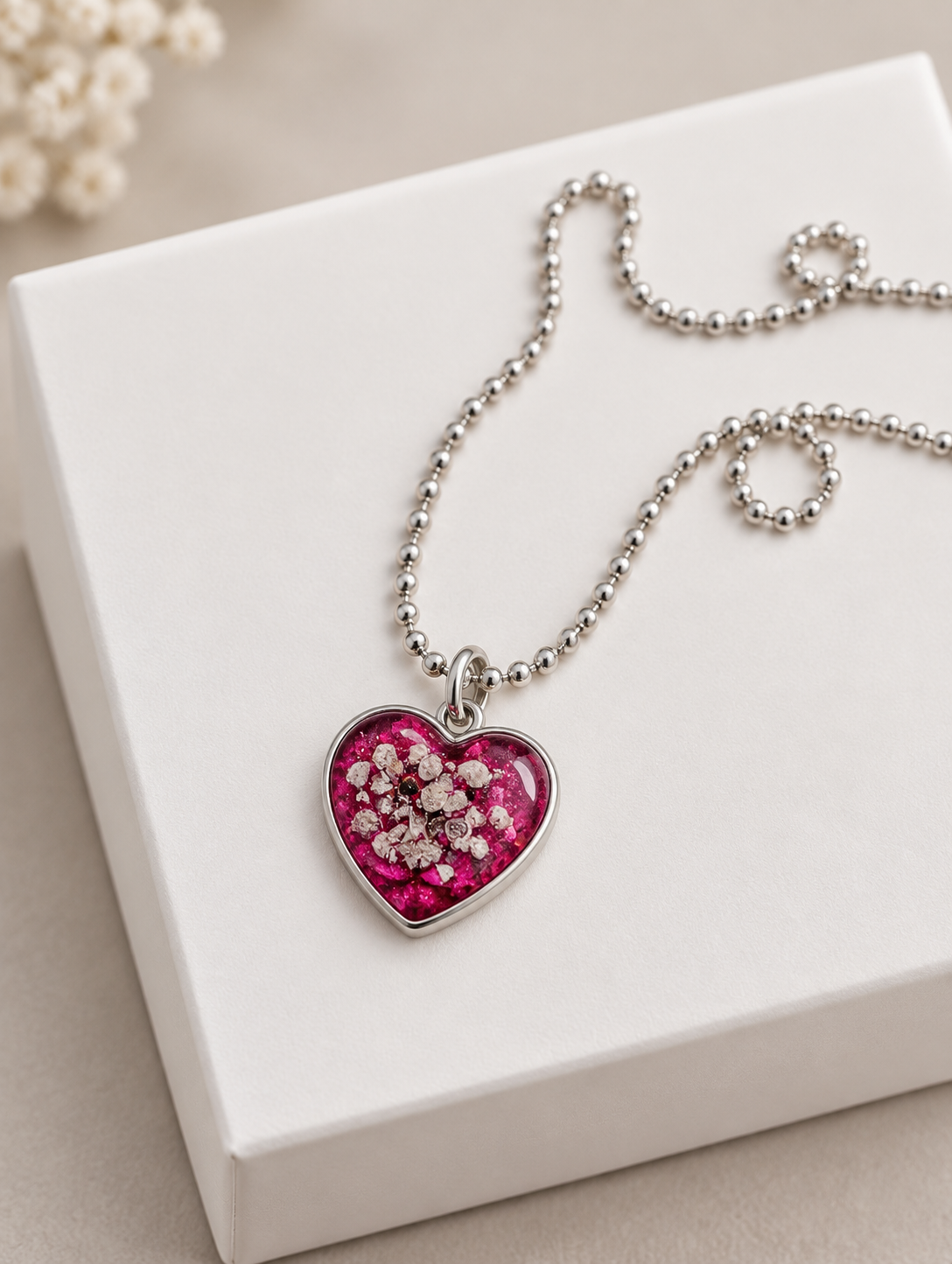 Heart Pendant Ashes Necklace