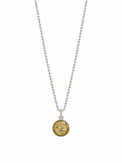 Small Round Ashes Pendant Necklace