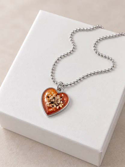 Heart Pendant Ashes Necklace