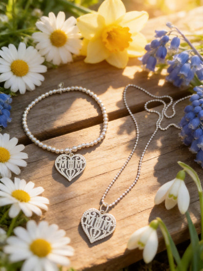 Mothers Day Heart Bracelet