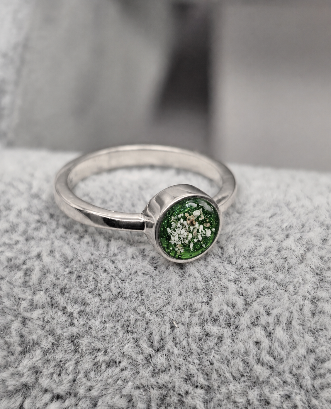 Small Round Ashes Ring