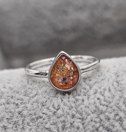 Teardrop Ashes Ring