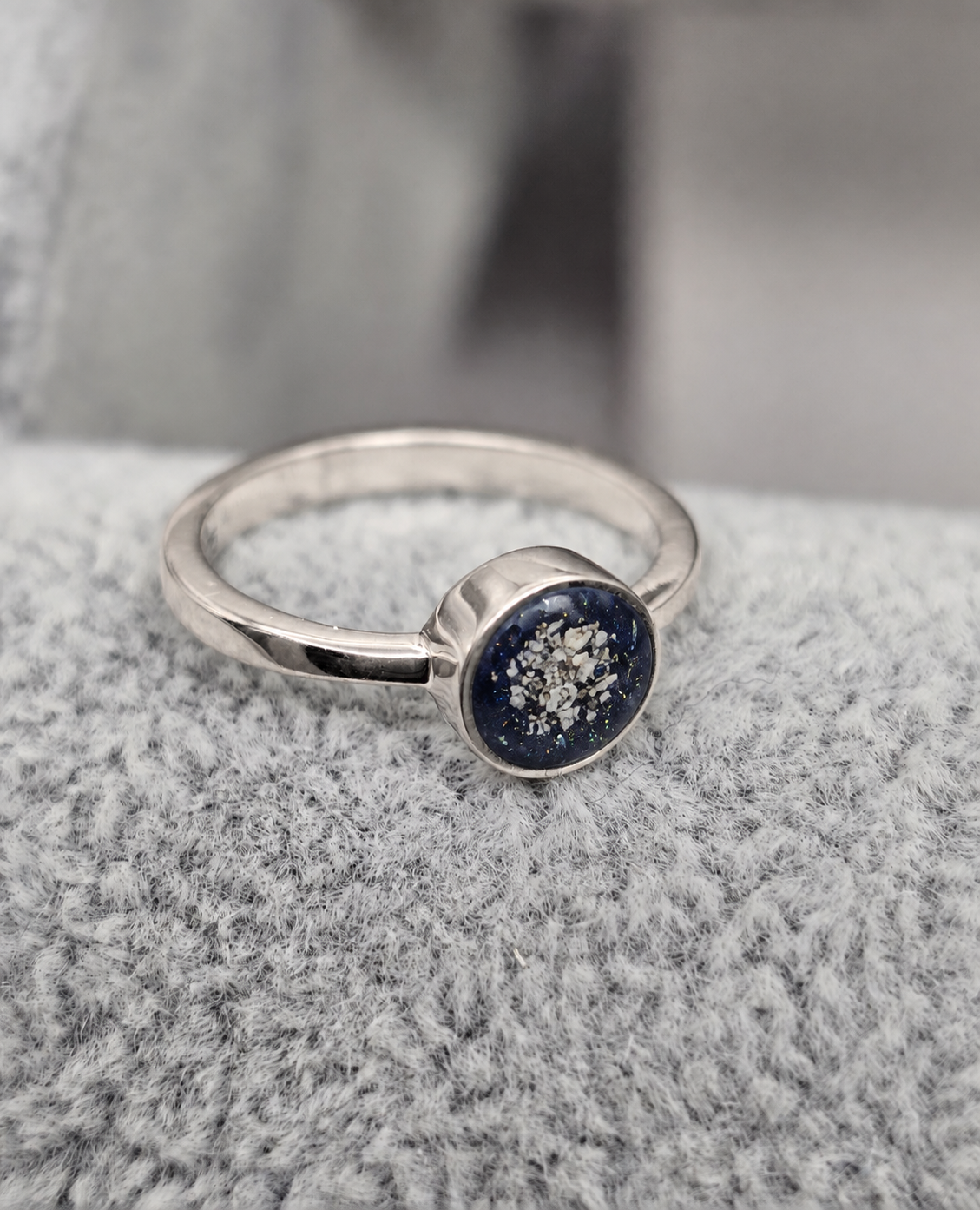 Small Round Ashes Ring