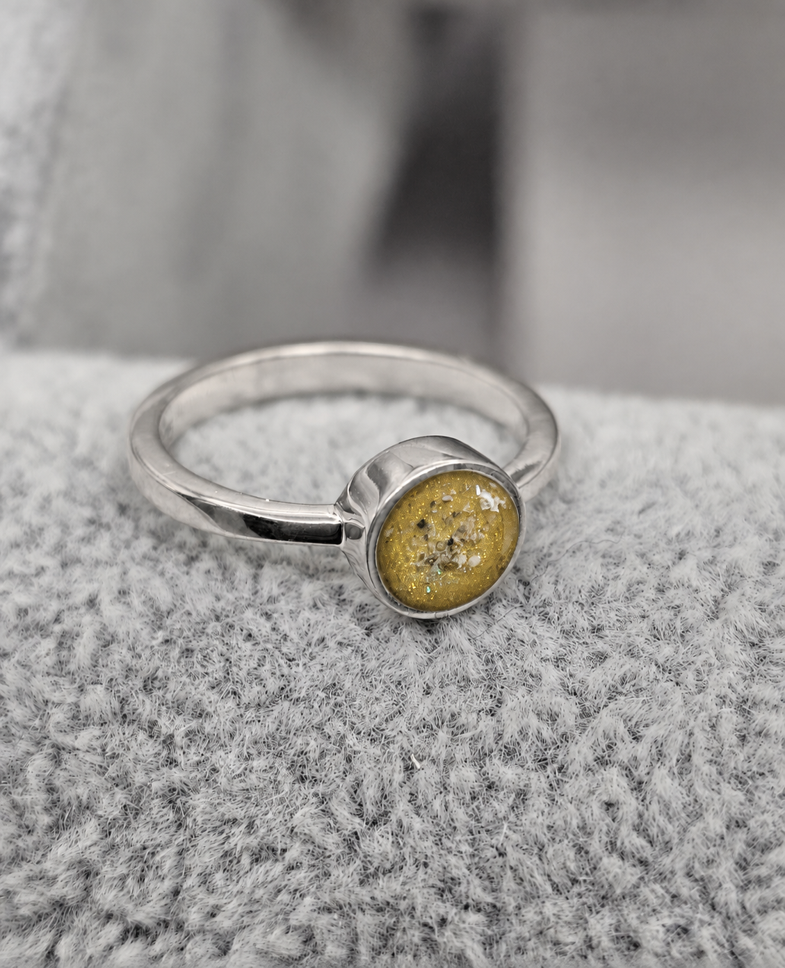 Small Round Ashes Ring