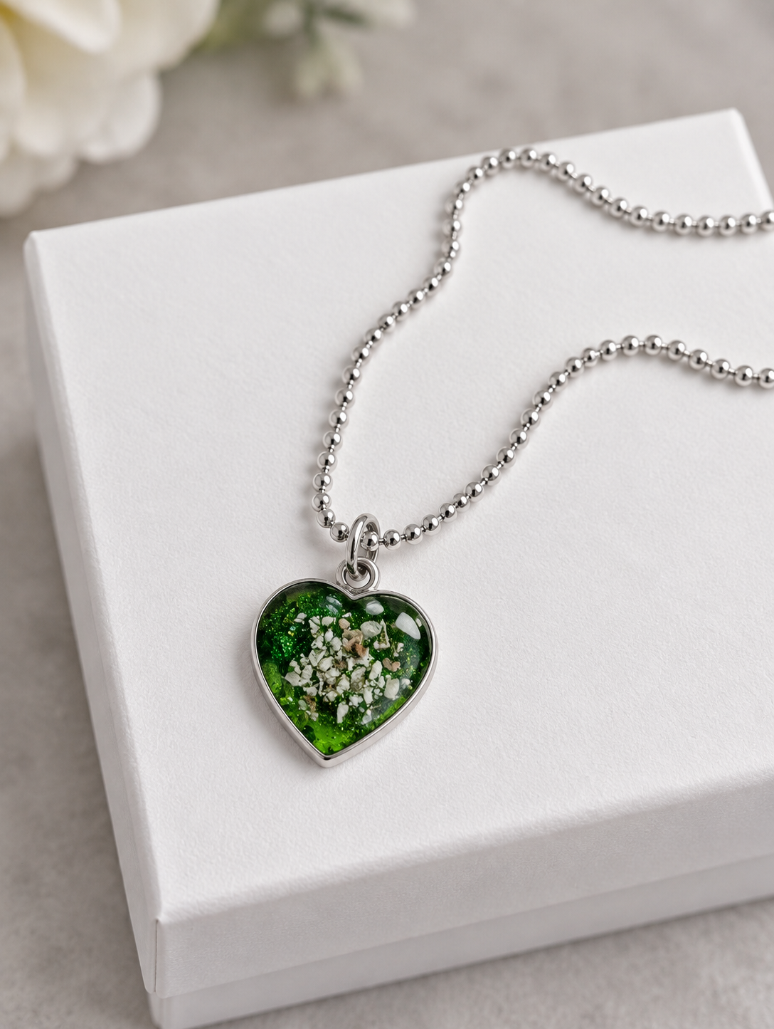 Heart Pendant Ashes Necklace