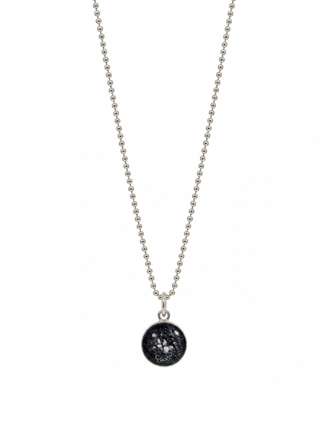Small Round Ashes Pendant Necklace