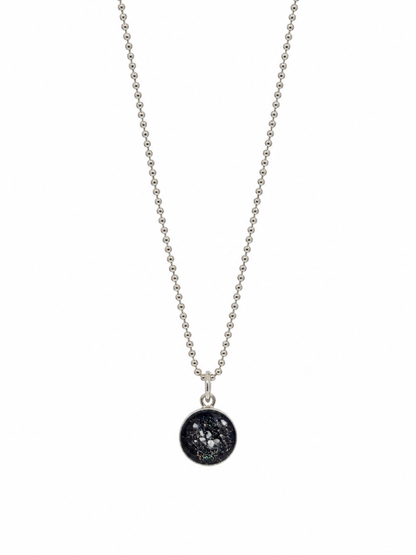 Small Round Ashes Pendant Necklace