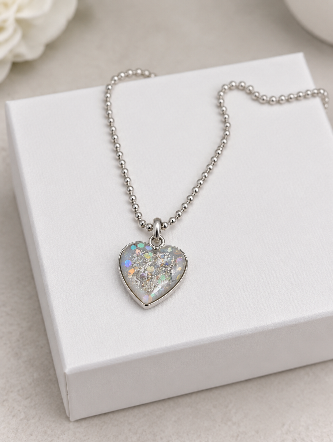 Heart Pendant Ashes Necklace