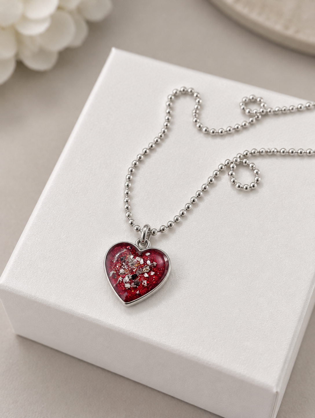 Heart Pendant Ashes Necklace