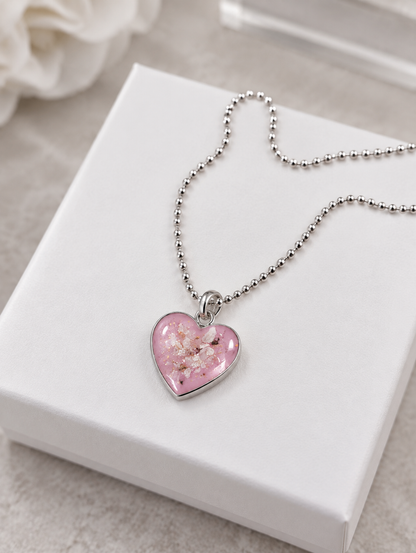 Heart Pendant Ashes Necklace