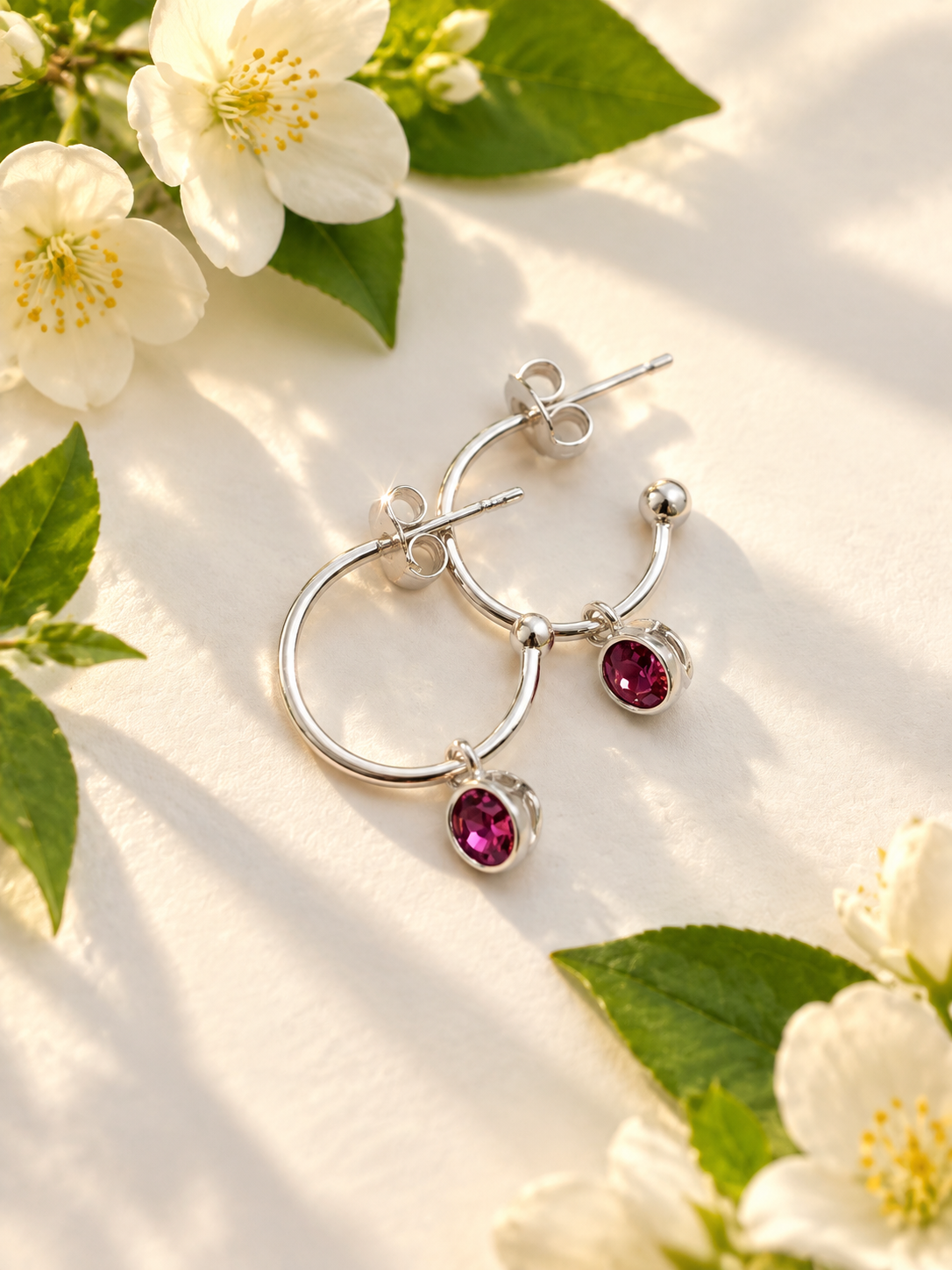 Silver Pinkie Hoops