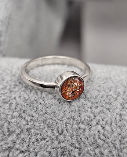 Small Round Ashes Ring