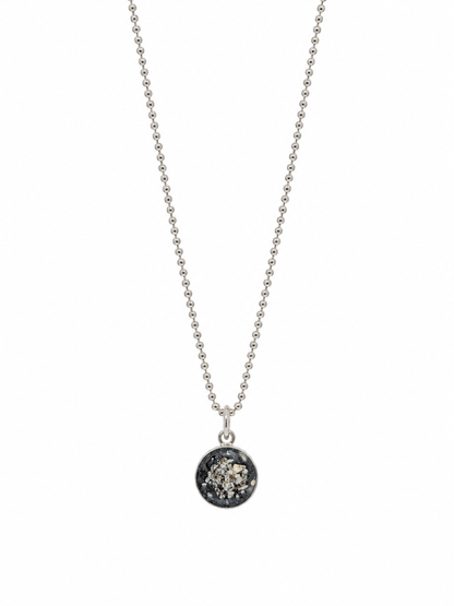 Small Round Ashes Pendant Necklace