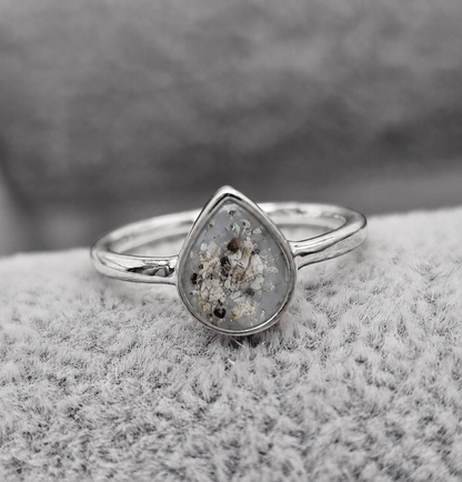 Teardrop Ashes Ring