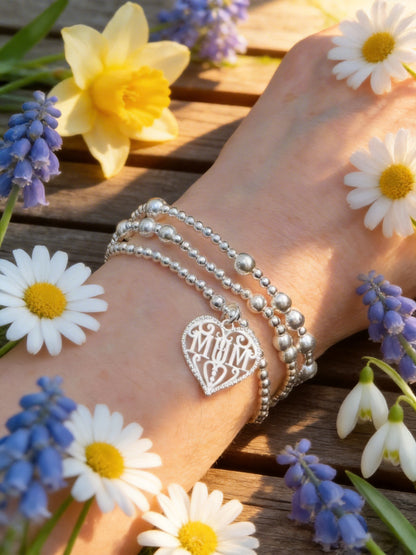 Mothers Day Heart Bracelet
