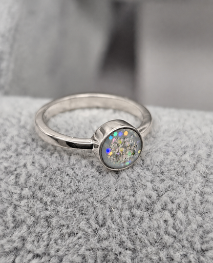 Small Round Ashes Ring