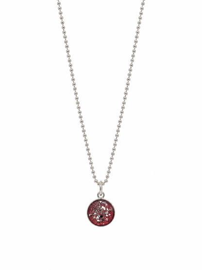 Small Round Ashes Pendant Necklace