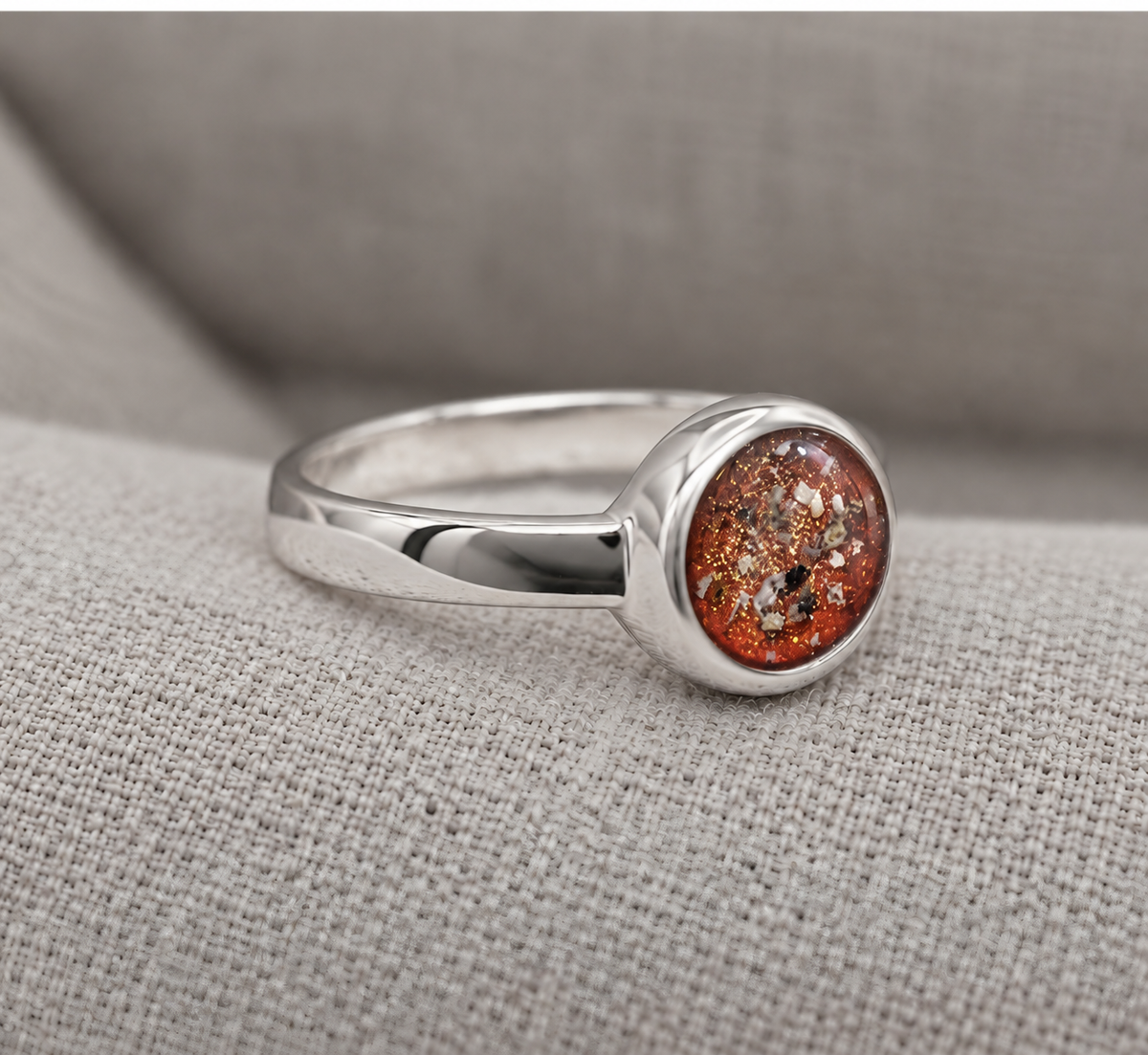 Large Round Ashes Ring