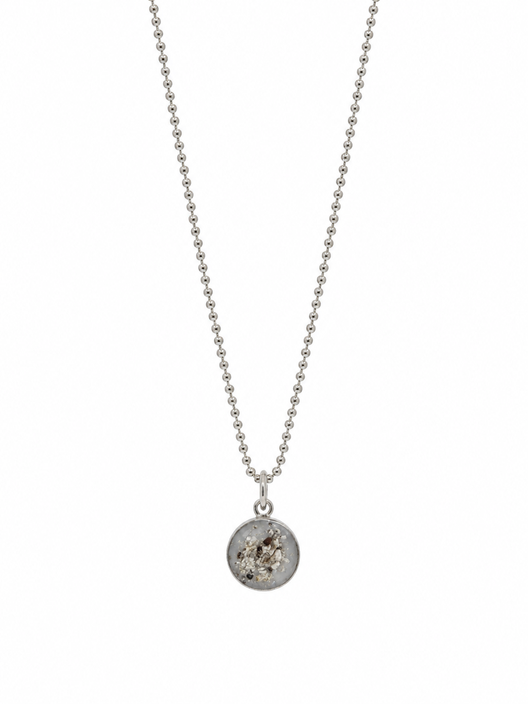 Small Round Ashes Pendant Necklace