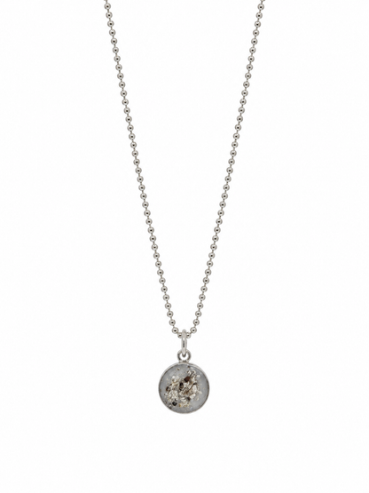 Small Round Ashes Pendant Necklace