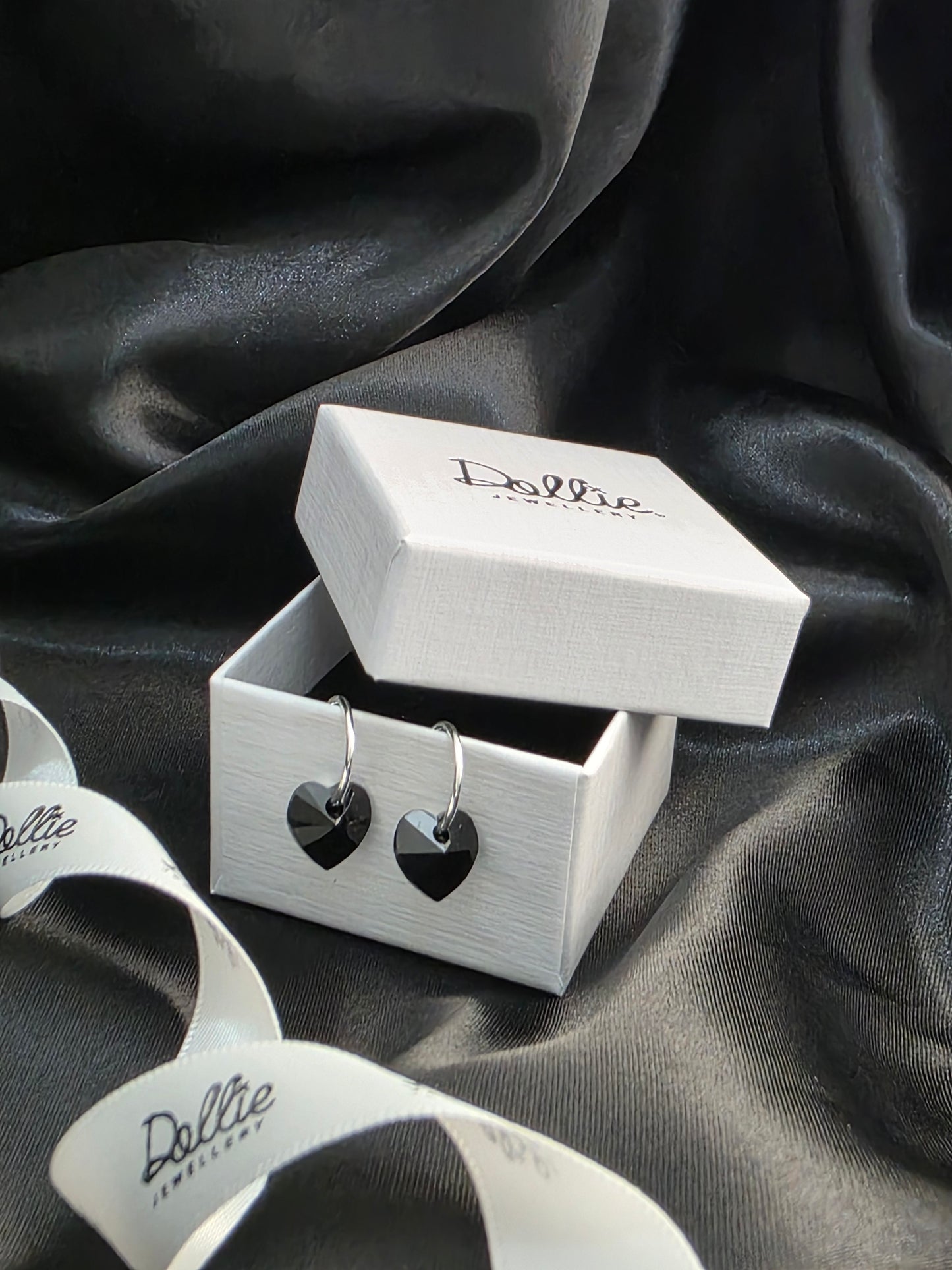 Winter Skies Crystal Hoop Earrings