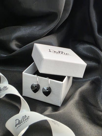 Winter Skies Crystal Hoop Earrings