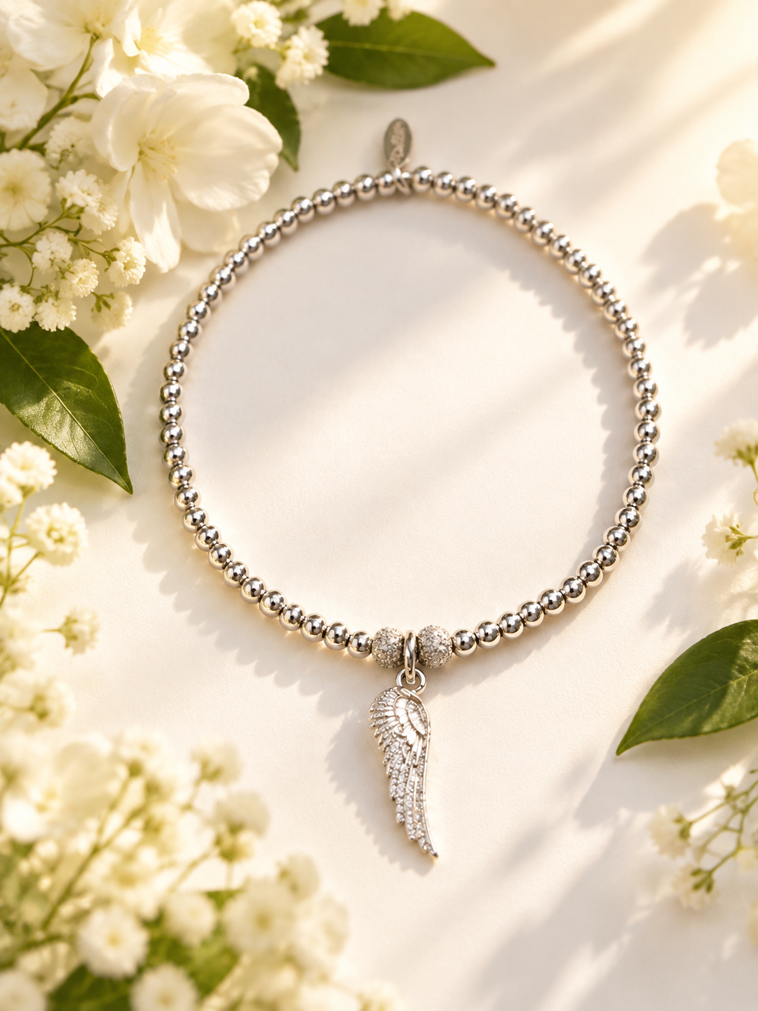 Silver Angel Wing Bracelet