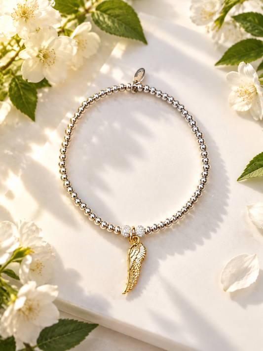 Gold Angel Wing Bracelet