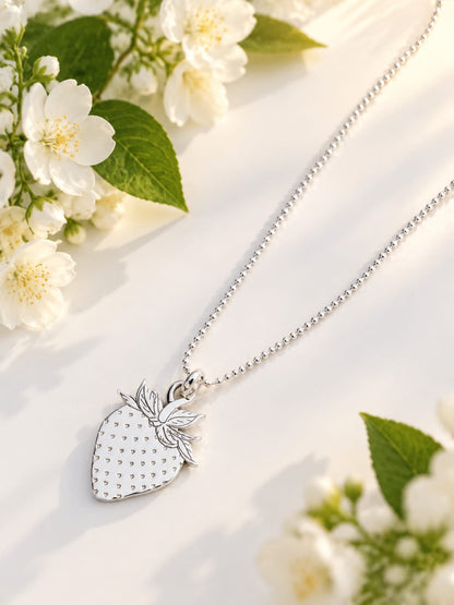 Large Strawberry Necklace