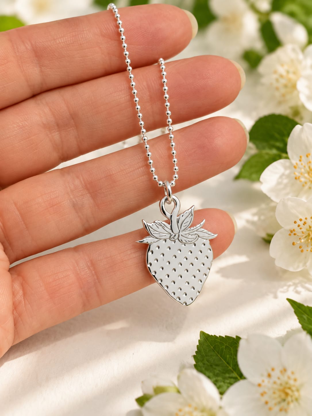 Large Strawberry Necklace