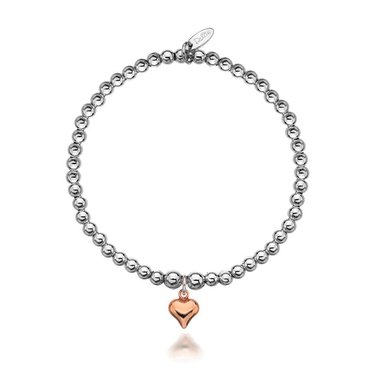 Gigi Rose Gold Heart Bracelet Dollie Jewellery