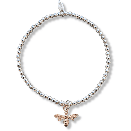 Rose Gold Honey Bee Bracelet Dollie Jewellery