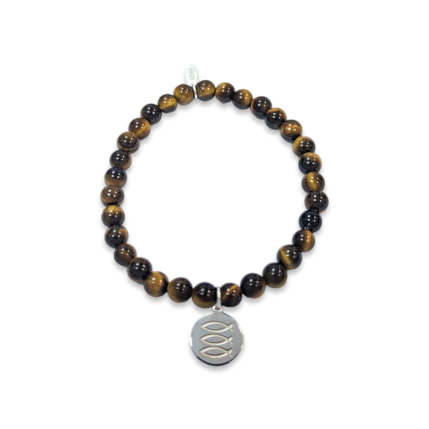 Tigers Eye Three Fishes Bracelet Dollie Jewellery