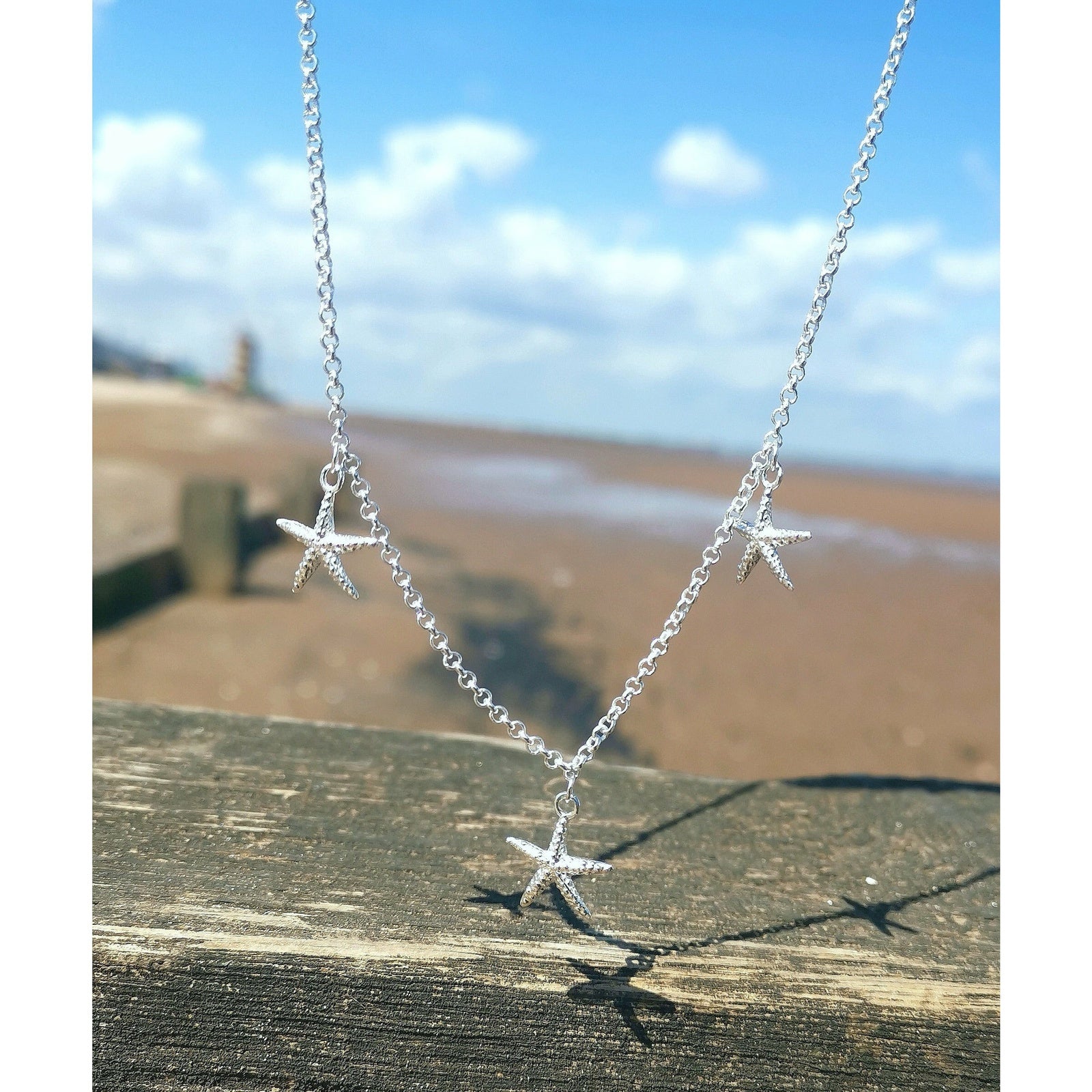 Triple Starfish Necklace Dollie Jewellery